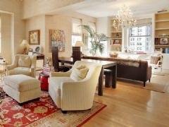 混搭新古典元素 美式现代公寓现代客厅装修图片
