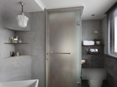 138平米灰色时尚美居现代卫生间装修图片