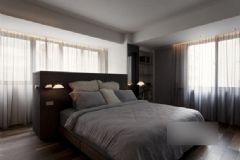 138平米灰色时尚美居现代卧室装修图片