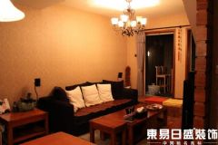 荣安和院美式客厅装修图片