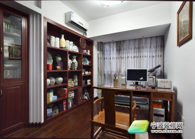 中式书房装修图片