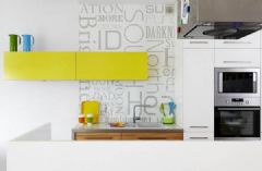 145平米现代色彩公寓现代厨房装修图片