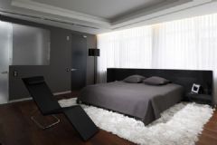126平现代时尚公寓现代卧室装修图片