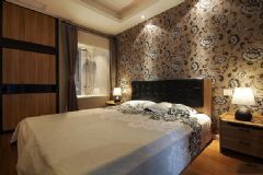 135平米炫彩新居现代卧室装修图片