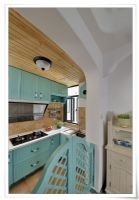 124平米地中海美家地中海厨房装修图片