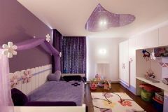 魅惑紫色家居生活现代卧室装修图片