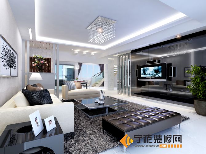 现代客厅装修图片