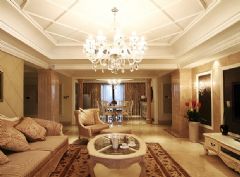 32万打造272平欧式奢华家具欧式客厅装修图片
