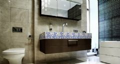 卫浴马赛克瓷砖现代卫生间装修图片