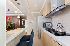 55平米宽敞明亮2居现代厨房装修图片