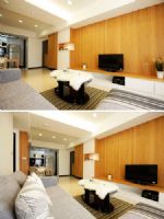40平米开放式单身公寓现代卧室装修图片