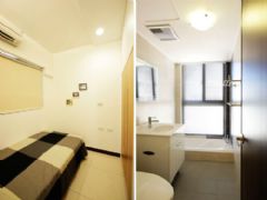 40平米开放式单身公寓现代卫生间装修图片