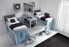 卧室组合式家具现代儿童房装修图片