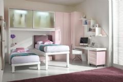 卧室组合式家具现代儿童房装修图片