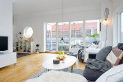 瑞典北欧风格公寓简约客厅装修图片