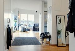 瑞典北欧风格公寓简约过道装修图片