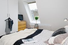 瑞典北欧风格公寓简约卧室装修图片