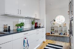 瑞典北欧风格公寓简约厨房装修图片