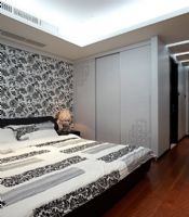 120平现代时尚婚房现代卧室装修图片