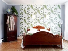 78平方米清新自然家居简约卧室装修图片