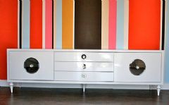 丰富多彩的储物柜设计现代客厅装修图片