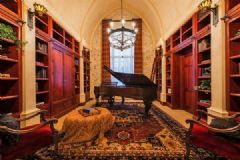 美国奧斯汀城堡别墅欧式书房装修图片