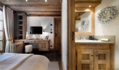 滑雪胜地滑雪小屋美式卧室装修图片