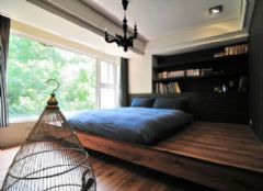 75平创意设计现代卧室装修图片