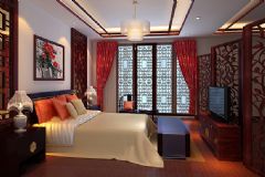 中式风格设计案例二中式卧室装修图片