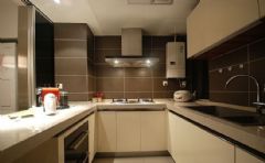 清新自然淡雅静谧两居室现代厨房装修图片