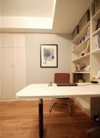 清新自然淡雅静谧两居室现代书房装修图片