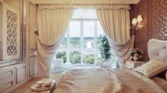 巴洛克风格优雅奢华住宅设计欧式卧室装修图片