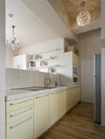 现代简约风格 50平混搭两居室现代厨房装修图片