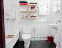 适合白领男女居住 亮丽的一房一厅设计简约卫生间装修图片