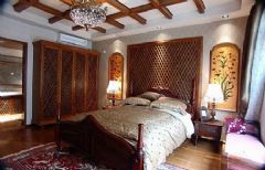 钱隆山庄美式卧室装修图片