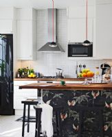 64平米开放式家装现代厨房装修图片