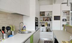 40平米小户型公寓现代厨房装修图片