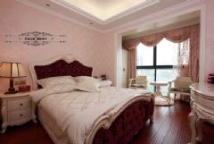 “花开富贵”主题的欧式复古欧式卧室装修图片