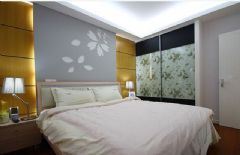 华润紫苑现代卧室装修图片