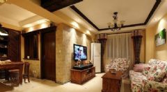 80平米小户型韩式风格古典客厅装修图片