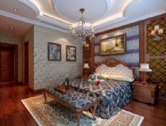 华城花园-四居室-150平米欧式卧室装修图片