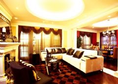 中海雍城世家-四居室-187平米古典客厅装修图片
