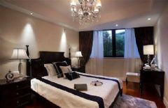 维科上院，168平的欧美风欧式卧室装修图片