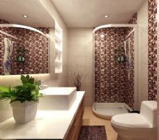 中海雍城世家二居室-100平现代卫生间装修图片