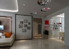雅戈尔·锦绣东城-三居室现代客厅装修图片