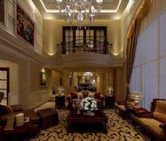 香颂湾-别墅-360平米古典客厅装修图片