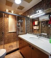 银亿上上城-三居室-140平米古典卫生间装修图片