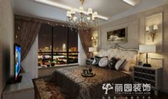 晴园-四居室-180平米美式卧室装修图片