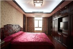 200平复式中式豪宅中式卧室装修图片
