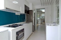 60平现代简约时尚公寓现代厨房装修图片